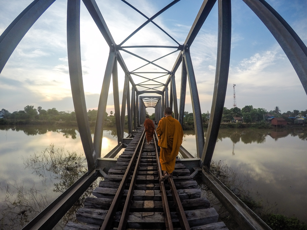 Ph. Monica Costa, Landscape and Train Rails on Bridge, Pursat, Cambodia Ph. Monica Costa, Landscape and Train Rails on Bridge, Pursat, Cambodia